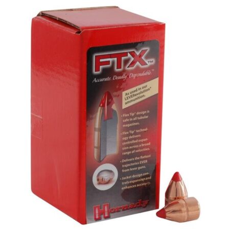 Hornady Bullets .50 Caliber (.500 Diameter) 300 Gr. LEVERevolution FTX- Box of 50- 50102
