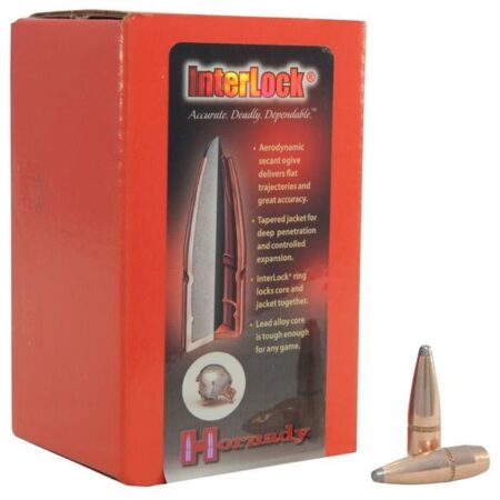 Hornady Bullets .30 Caliber (.308 Diameter) 165 Gr. InterLock Spire Point Boat Tail- Box of 100- 3045