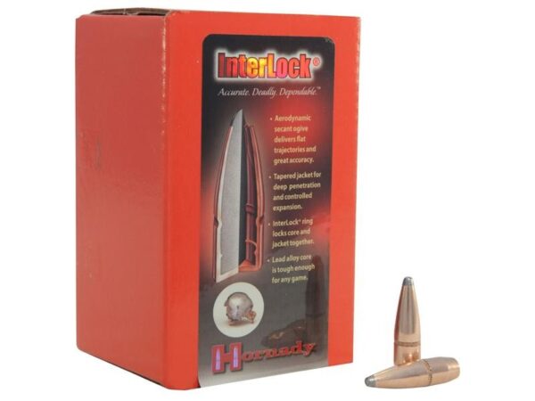 Hornady Bullets .30 Caliber (.308 Diameter) 165 Gr. InterLock Spire Point Boat Tail- Box of 100- 3045