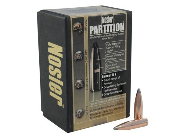 Nosler Bullets 7mm (.284) 150 Gr. Spitzer Partition- Box of 50- 16326