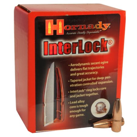 Hornady Bullets .338 Caliber (.338 Diameter) 225 Gr. InterLock Spire Point- Box of 100- 3320