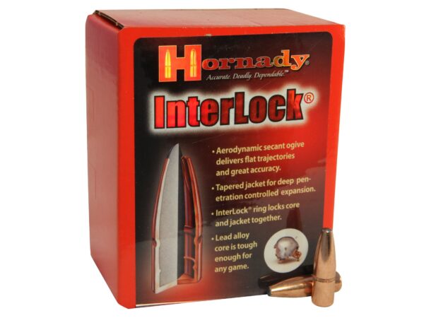 Hornady Bullets .338 Caliber (.338 Diameter) 225 Gr. InterLock Spire Point- Box of 100- 3320