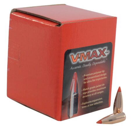 Hornady Bullets .25 Caliber (.257 Diameter) 75 Gr. V-Max Boat Tail- Box of 100- 22520