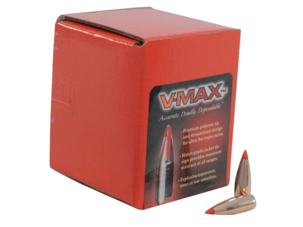 Hornady Bullets .25 Caliber (.257 Diameter) 75 Gr. V-Max Boat Tail- Box of 100- 22520