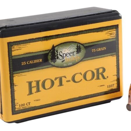 Speer Bullets .25-20 WCF (.257 Diameter) 75 Gr. Hot-Cor Jacketed Flat Nose- Box of 100- 1237