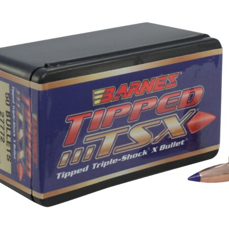 Barnes Bullets .270 Caliber (.277 Diameter) 110 Gr. Tipped TSX Spitzer Boat Tail- Lead-Free- Box of 50- 30274