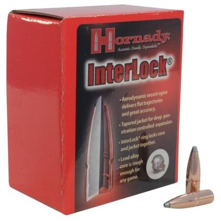 Hornady Bullets 8mm (.323 Diameter) 195 Gr. InterLock Spire Point- Box of 100- 3236