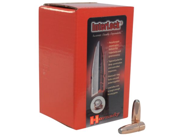 Hornady Bullets .303 Caliber and 7.7mm Japanese (.312 Diameter) 174 Gr. InterLock Round Nose- Box of 100- 3130