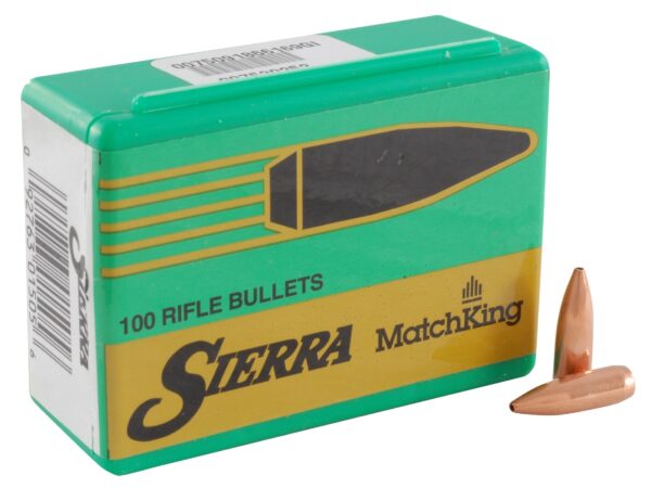 Sierra Bullets .243 Caliber/6mm (.243 Diameter) 70 Gr. MatchKing Hollow Point Boat Tail- Box of 100- 1505