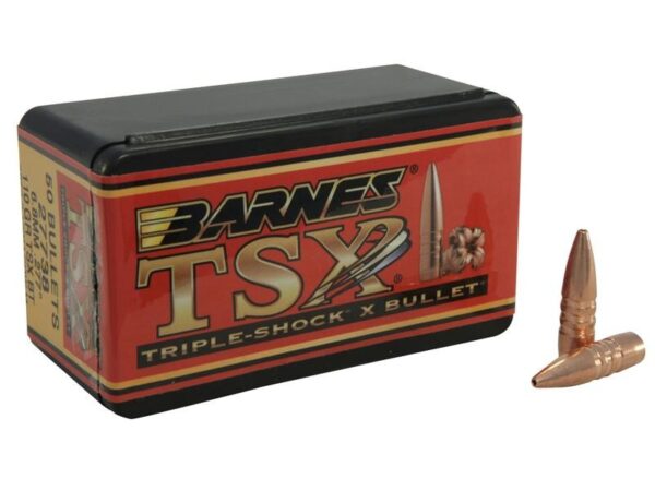 Barnes Bullets 6.8mm Remington SPC (.277 Diameter) 110 Gr. TSX Hollow Point Boat Tail- Lead-Free- Box of 50- 30260