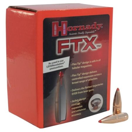 Hornady Bullets .338 Marlin Express (.338 Diameter) 200 Gr. FTX- Box of 100- 33104