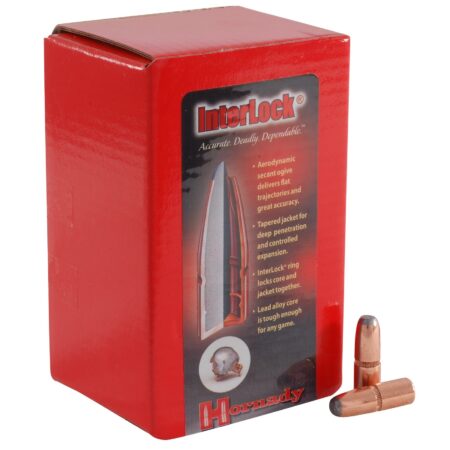 Hornady Bullets .30-30 Winchester (.308 Diameter) 170 Gr. InterLock Flat Nose- Box of 100- 3060
