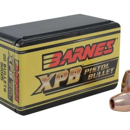 Barnes Bullets .500 S&W (.500 Diameter) 275 Gr. XPB Handgun Solid Copper Hollow Point- Lead-Free- Box of 20- 30663