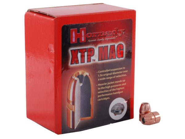 Hornady Bullets .45 Caliber (.452 Diameter) 240 Gr. XTP MAG Jacketed Hollow Point Magnum- Box of 100- 45220