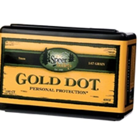 Speer Bullets 9mm (.355 Diameter) 124 Gr. Gold Dot Bonded Jacketed Hollow Point- Box of 100- 3998