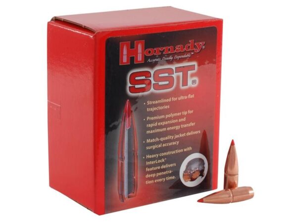 Hornady Bullets .338 Caliber (.338 Diameter) 225 Gr. InterLock SST Boat Tail- Box of 100- 33202
