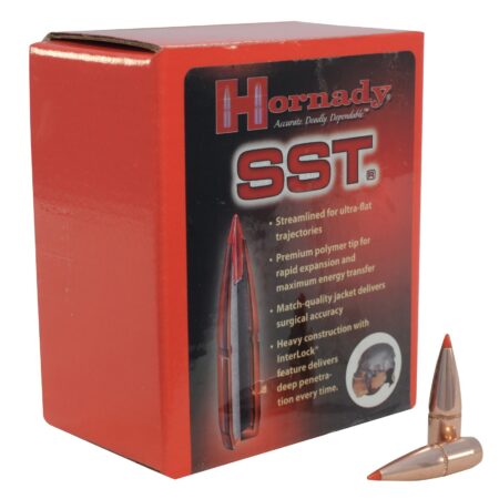 Hornady Bullets .338 Caliber (.338 Diameter) 200 Gr. InterLock SST Boat Tail- Box of 100- 33102
