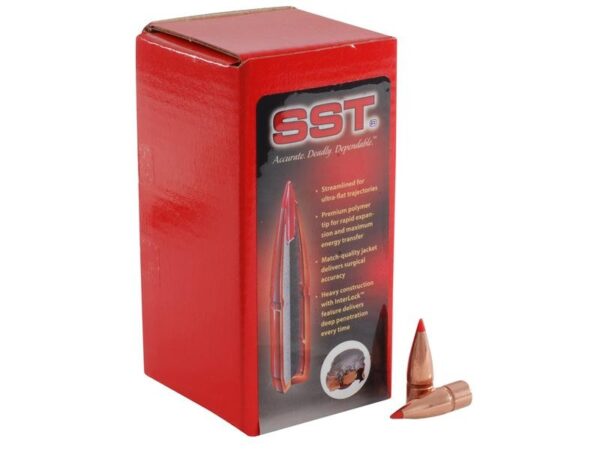 Hornady Bullets .30 Caliber (.308 Diameter) 125 Gr. InterLock SST Flat Base- Box of 100- 3019