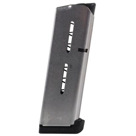 Wilson Combat 1911 Officer/Compact .45 ACP 7-Round Magazine with Base Pad- Stainless Steel- 47OX