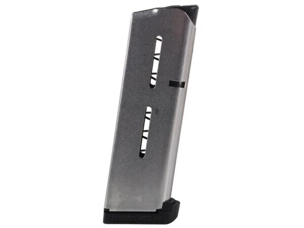 Wilson Combat 1911 Officer/Compact .45 ACP 7-Round Magazine with Base Pad- Stainless Steel- 47OX