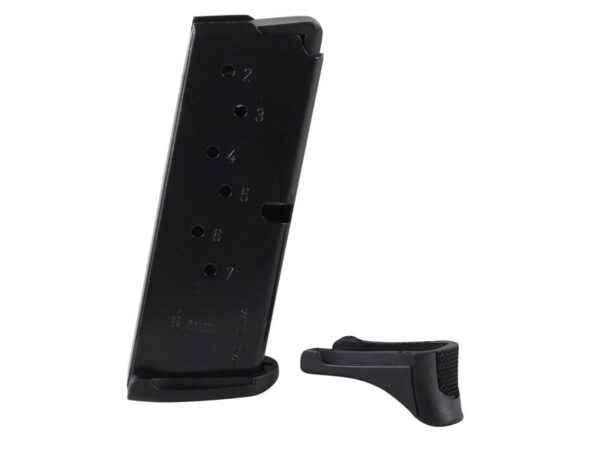 Ruger LC9 9mm Luger 7-Round Magazine with Finger Rest- Steel Blue- 90363
