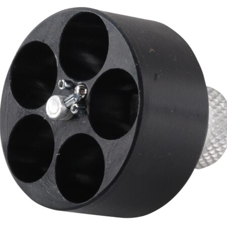 HKS Revolver Speedloader Charter Arms, Rossi 68, Ruger SP101, S&W 36, 37, 38, 40, 42, 49, 60 .38 Special / .357 Magnum 5-Round Cylinder- Black Delrin- 36-A