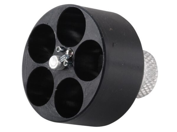 HKS Revolver Speedloader Charter Arms, Rossi 68, Ruger SP101, S&W 36, 37, 38, 40, 42, 49, 60 .38 Special / .357 Magnum 5-Round Cylinder- Black Delrin- 36-A