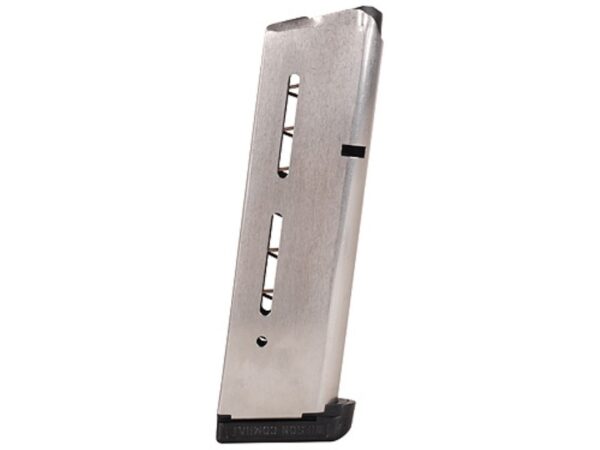 Wilson Combat 1911 Government, Commander 10mm Auto 9-Round Magazine with Base Pad- Stainless Steel- 47NX
