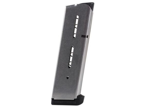 Wilson Combat 1911 Government .45 ACP 8-Round Full-Size Magazine with Standard Base Pad- Stainless Steel- 47D