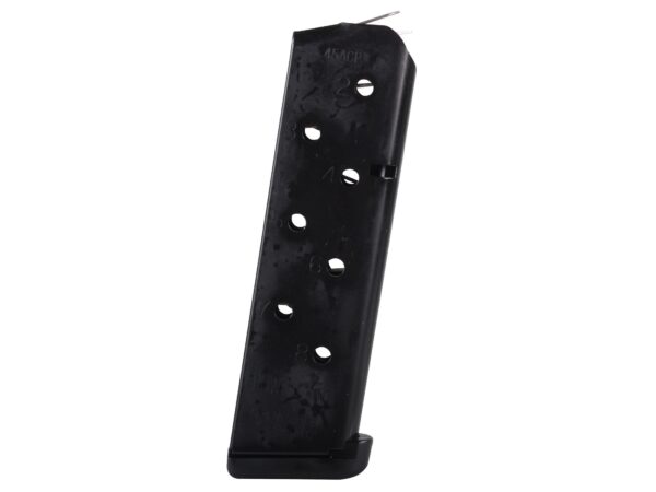 Chip McCormick Combat Power Mag 1911 Government/Commander .45 ACP 8-Round Magazine with Base Pad- Steel Black- 16131-C