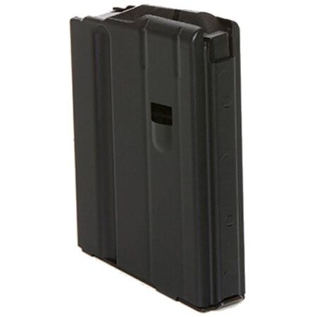 C Products Duramag SS AR-10 .308 Winchester 5-Round Magazine No Tilt Follower- Black Stainless Steel- CPD-0508041