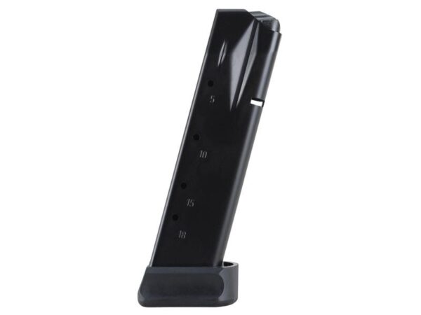 Mec-Gar Optimum Sig Sauer P226 9mm Luger 20-Round Magazine with Extended Base Pad- Steel Anti-Friction Black- MGP22620AFC