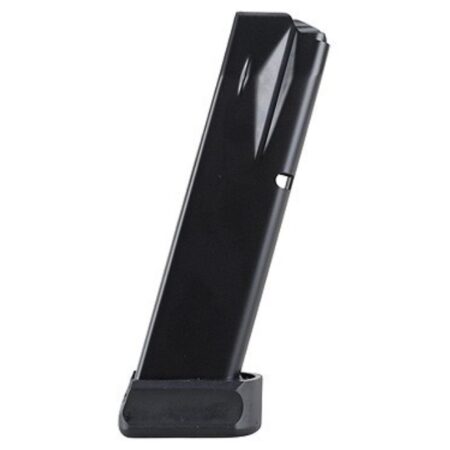 Mec-Gar Taurus PT100, PT101 .40 S&W 15-Round Magazine with Base Pad- Steel Anti-Friction Black- MGPT4015AFC