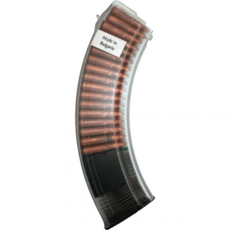 Bulgarian AK-47 7.62x39mm 40-Round Plastic Magazine- Clear Smoke- BULAK4740SM