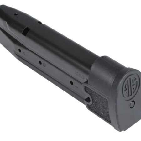 SIG SAUER P250/P320 Full Size 9mm 21-Round Extended Magazine- Steel Black- MAG-MOD-F-9-21