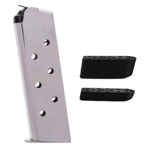 Kimber Tac-Mag 1911 .45 ACP, 7-Round Full Size Magazine W/ Base Plates- Stainless Steel- 1100720A