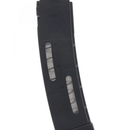 CZ Scorpion EVO 3 S1 9mm Luger 30-Round Window Magazine- Polymer Black- 11355