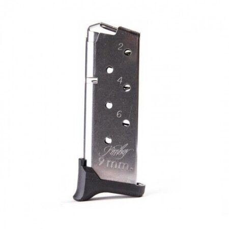 Kimber Micro-9 "Black Ice" 9mm Luger 7-Round Extended Magazine- Stainless Steel- 1200910A