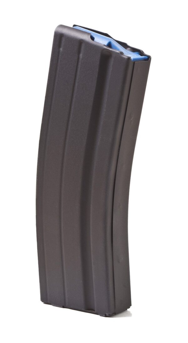 ASC AR-15 6.5 Grendel 25-Round Magazine with Blue Anti-Tilt Follower- Steel Black- 2565SSBMBLASC