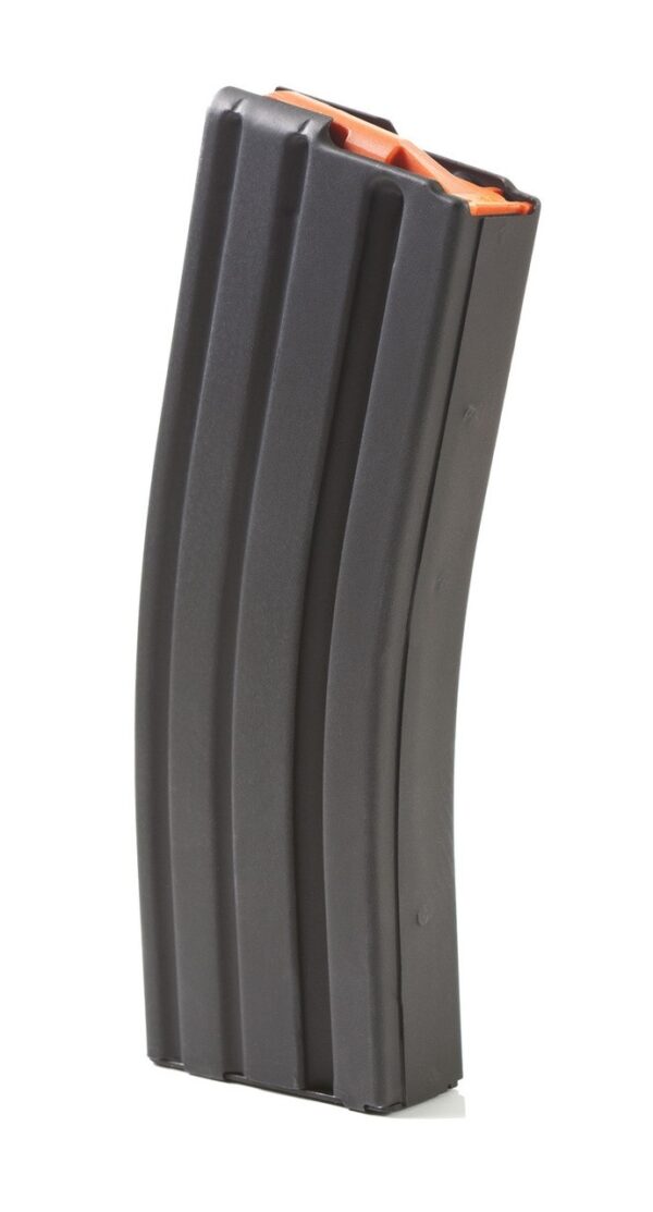 ASC AR-15 .223/5.56mm 30-Round Magazine with Orange Anti-Tilt Follower- Steel Black- 30223SSBMOASC