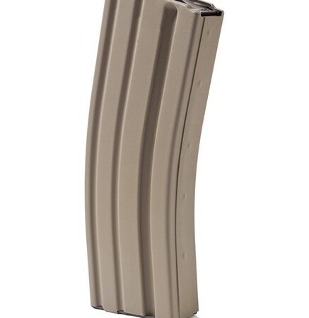 ASC AR-15 .223/5.56mm 30-Round Magazine with Black Anti-Tilt Follower- Stainless Steel FDE- 30223SSFDEBASC
