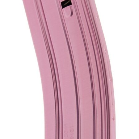 C Products Duramag AR-15 .223 Remington 30-Round Magazine with Black Anti-Tilt Follower- Aluminum- Pink- 3023003175CPD
