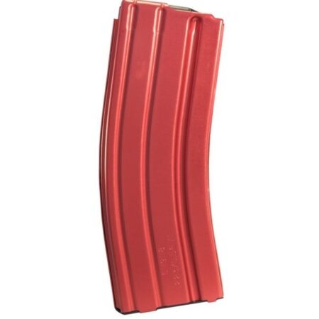 C Products Duramag AR-15 .223 Remington 30-Round Magazine with Black Anti-Tilt Follower- Aluminum- Red- 3023004175CPD