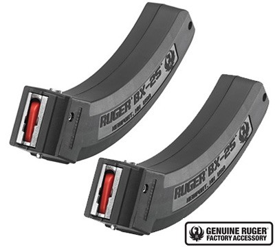 Ruger BX-25 10/22 .22 Long Rifle 25-Round Magazine- Value pack of 2- 90548