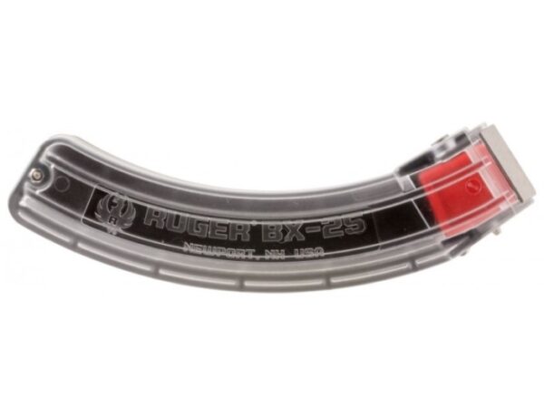 Ruger BX-25 10/22 .22 Long Rifle 25-Round Magazine- Clear Polymer- 90591