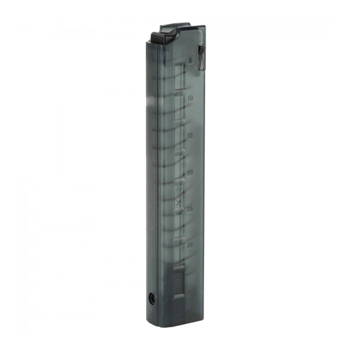 B&T MP9/TP9/ACP9/GHM9 9mm Luger 30-Round Magazine- Translucent Smoke- BT-30183