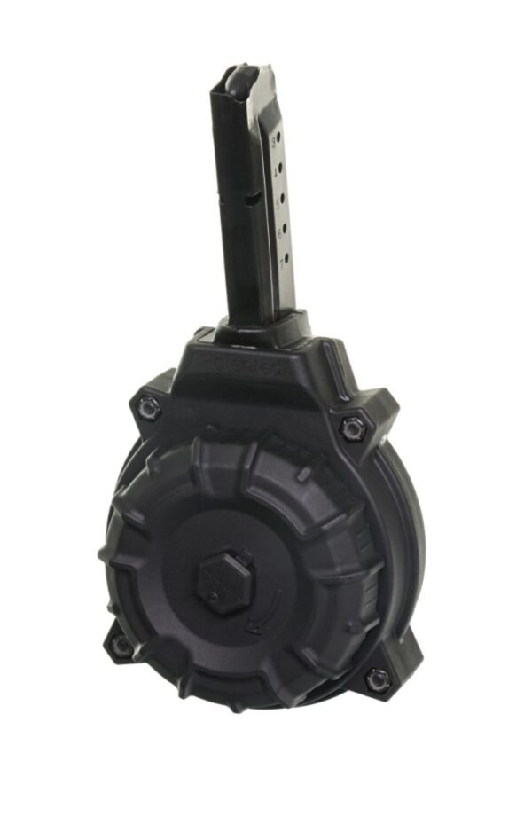 ProMag S&W M&P Shield 9mm Luger 30 Round Drum Magazine- Black Polymer- DRM-A31