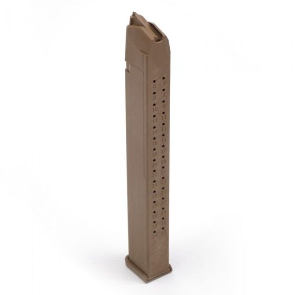 Toolman Tactical Glock 9mm Luger 35-Round Magazine- FDE- GL35C