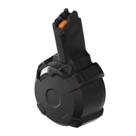 MAGPUL PMAG D-50 EV9 CZ Scorpion EVO3 9mm Luger 50-Round Drum Magazine- Polymer Black- MAG1035-BLK