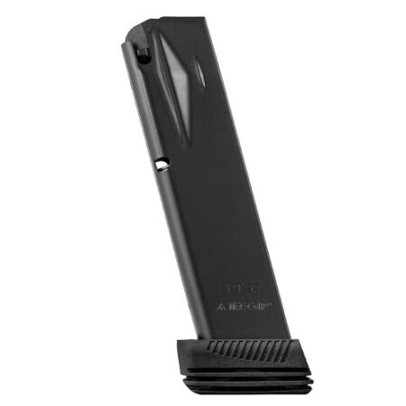 Mec-Gar Taurus PT92, PT99 9mm Luger 20-Round Magazine w/ Drop Protection System- Steel Anti-Friction Black- MGPT9220DPS